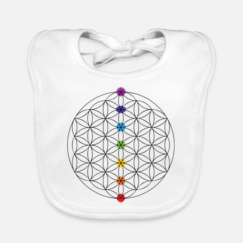 La fleur de vie Bavoir bio Bébé