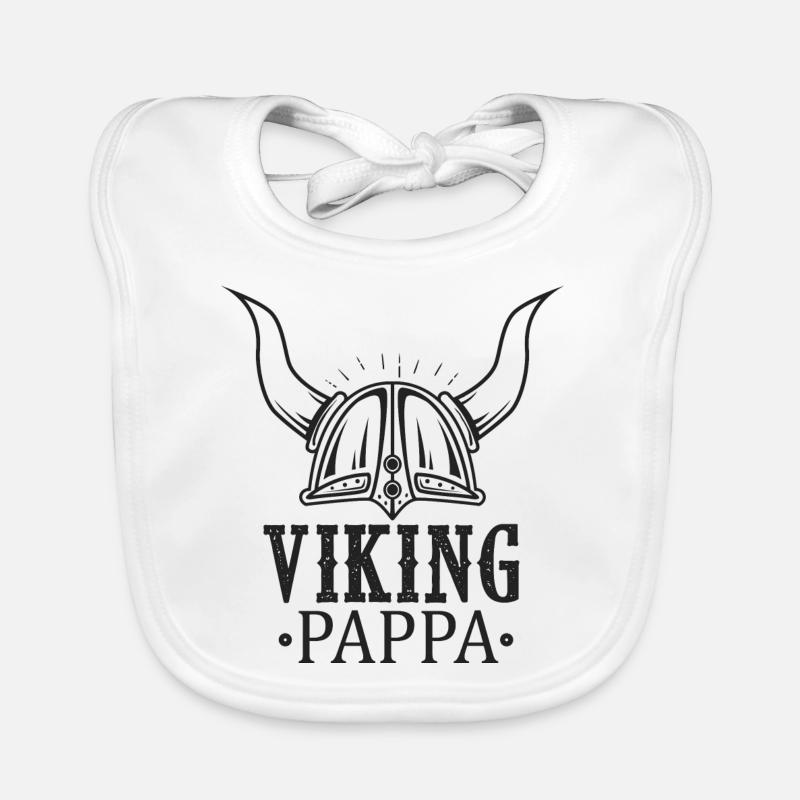 wikinger pappa humor papa wikinger Baby Bio-Lätzchen