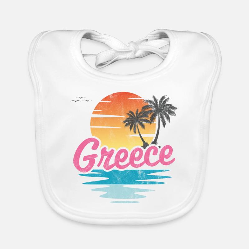 Grèce Bavoir bio Bébé