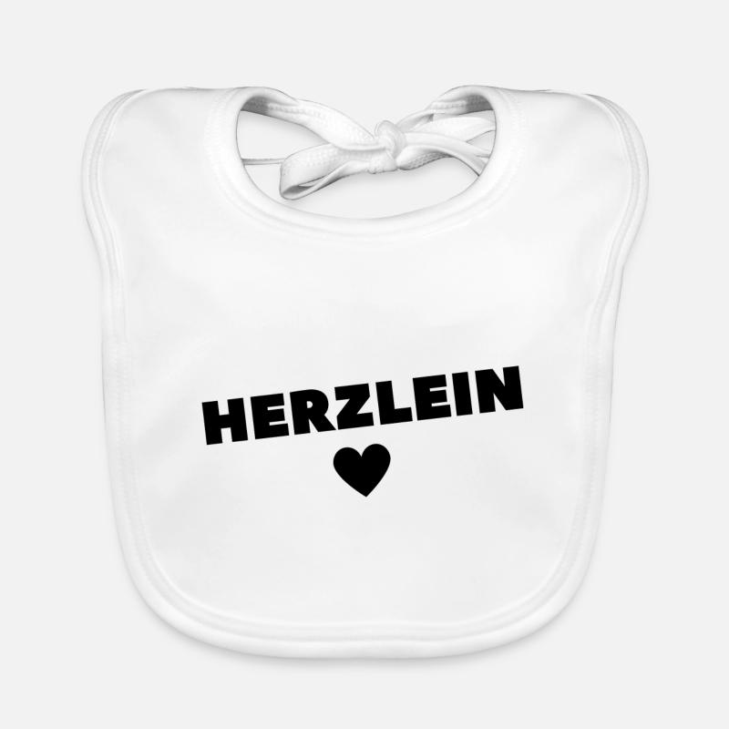 Herzlein Lieblingsmensch Geschenkidee Baby Bio-Lätzchen