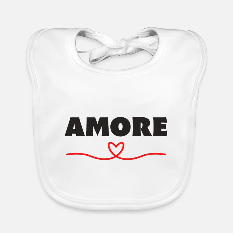 Amore Schatz Darling Valentinstag Baby Bio-Lätzchen
