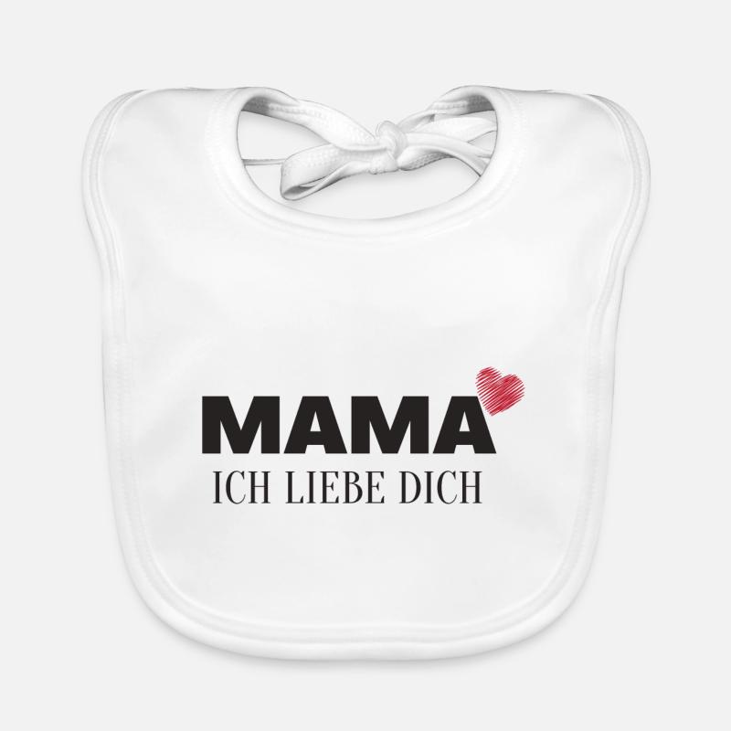 Mama Ich liebe dich Baby Bio-Lätzchen