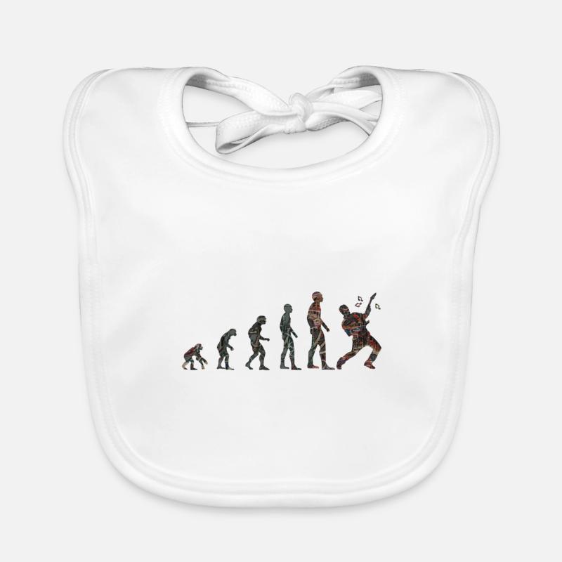 Evolution rock guitar Organic Baby Bibs