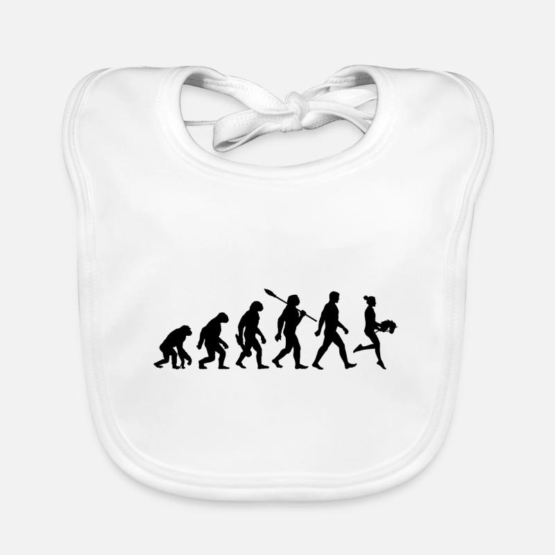Evolution - Cheval de loisir - Équitation - Sports amusants Bavoir bio Bébé