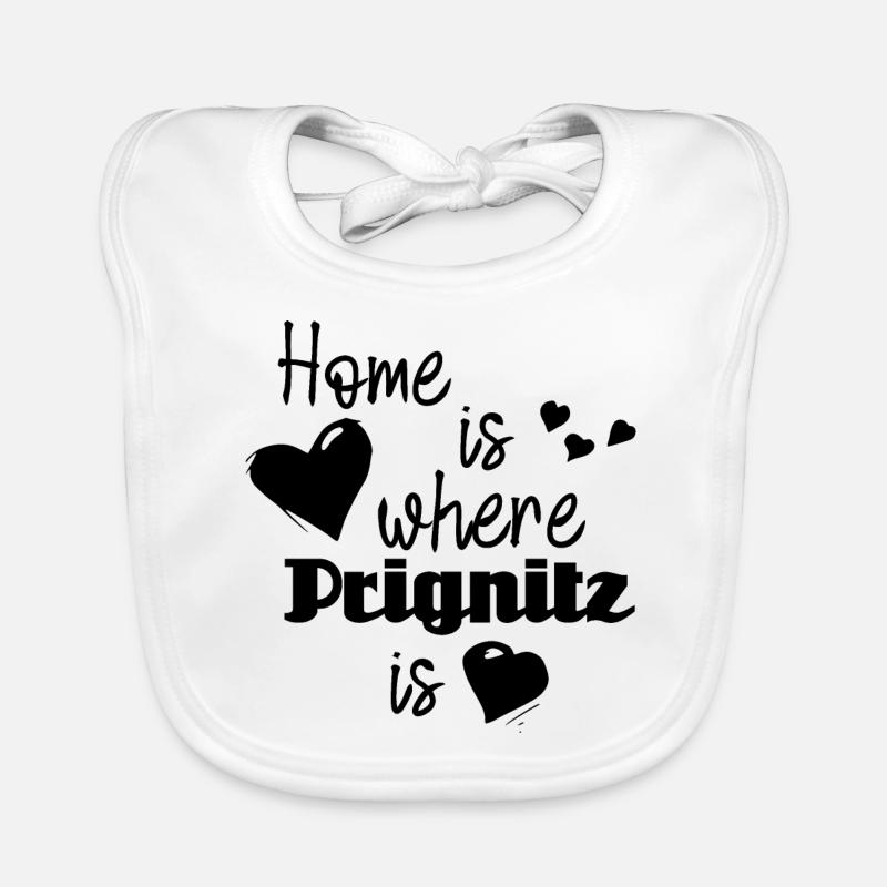 Zuhause in Prignitz - Home is where Prignitz is Baby Bio-Lätzchen