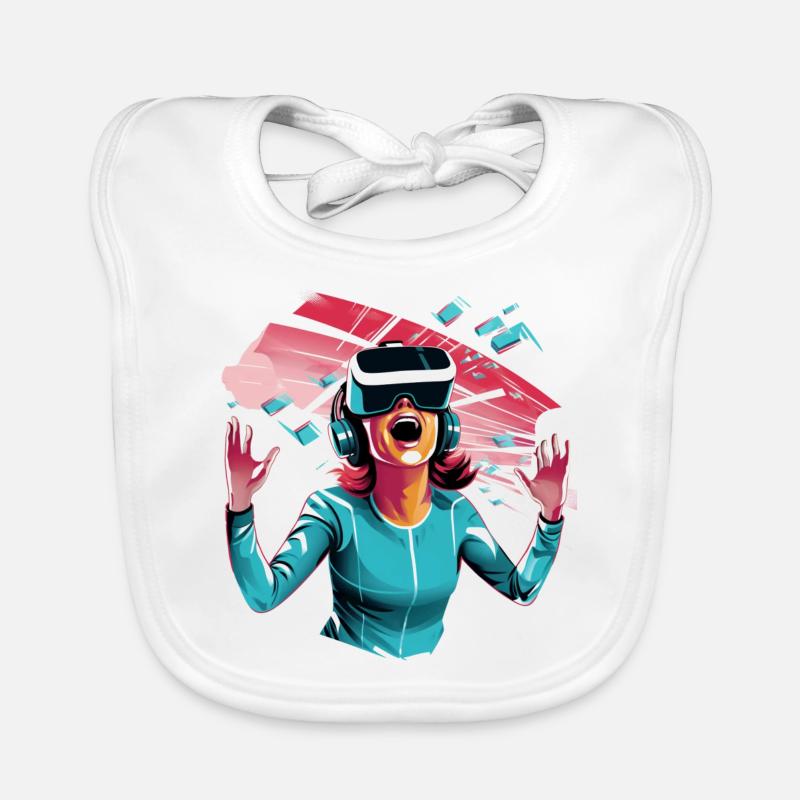 Mondes virtuels Bavoir bio Bébé