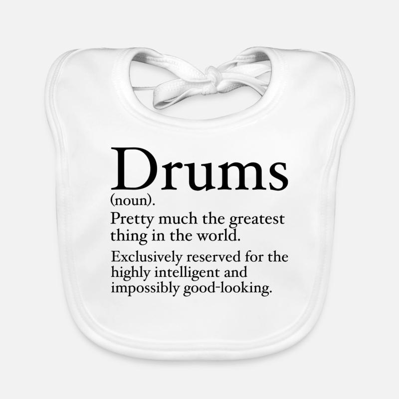 Drôle Drummer Définition Bavoir bio Bébé