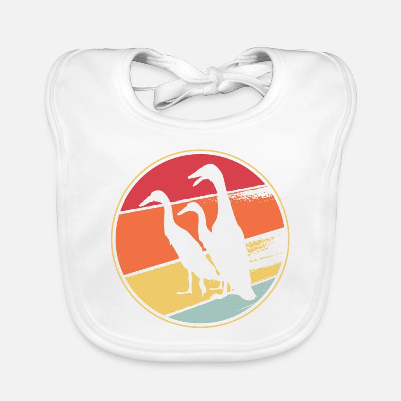 Running duck duck breeding duck breeder duck duck breeder duck Organic Baby Bibs