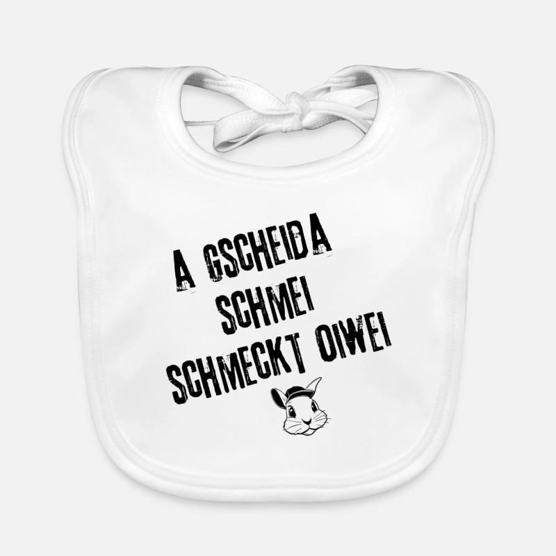 GscheidaSchmei_GeschmackStyle | Redewendung Baby Bio-Lätzchen