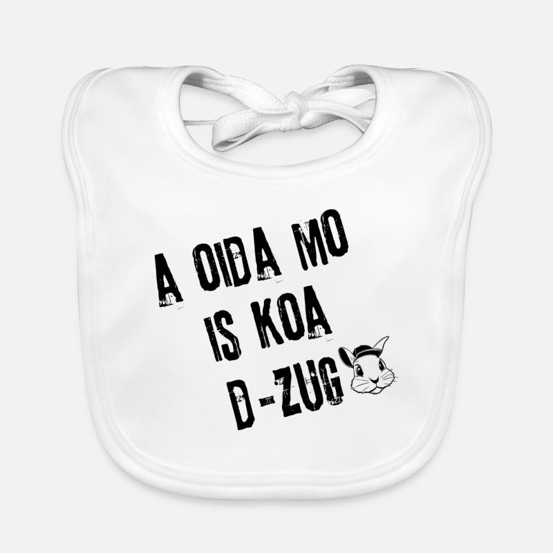 OidaMo_Zugfrei | Redewendung Baby Bio-Lätzchen