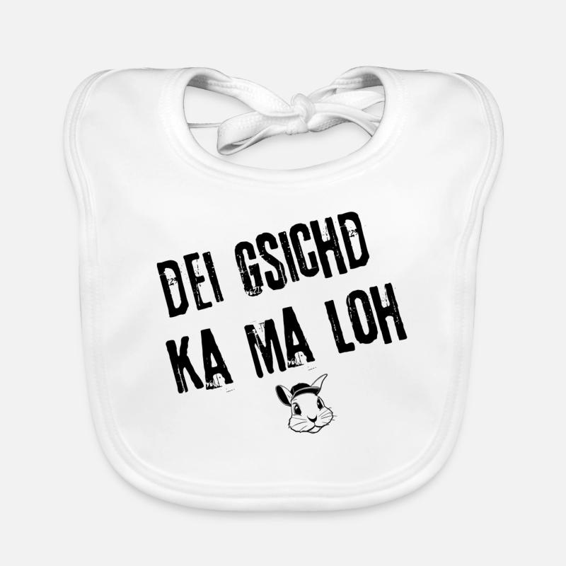 Gsichd zum Lacha | Redewendung Baby Bio-Lätzchen