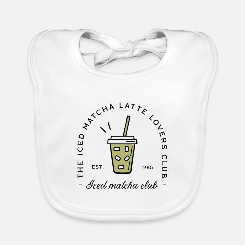 Iced matcha latte glacé Bavoir bio Bébé