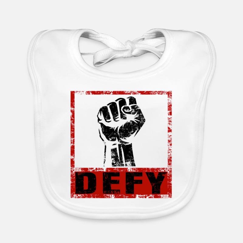 Strong & Clear – Statement Tee DEFY Organic Baby Bibs