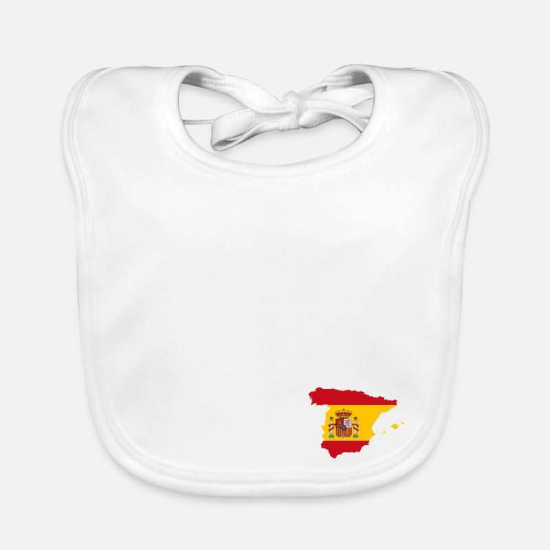 Pays espagnol combiné avec le drapeau Bavoir bio Bébé