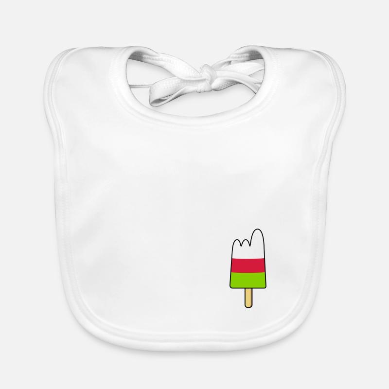 Popsicles - Montagnes / Glaciers / Pics Bavoir bio Bébé
