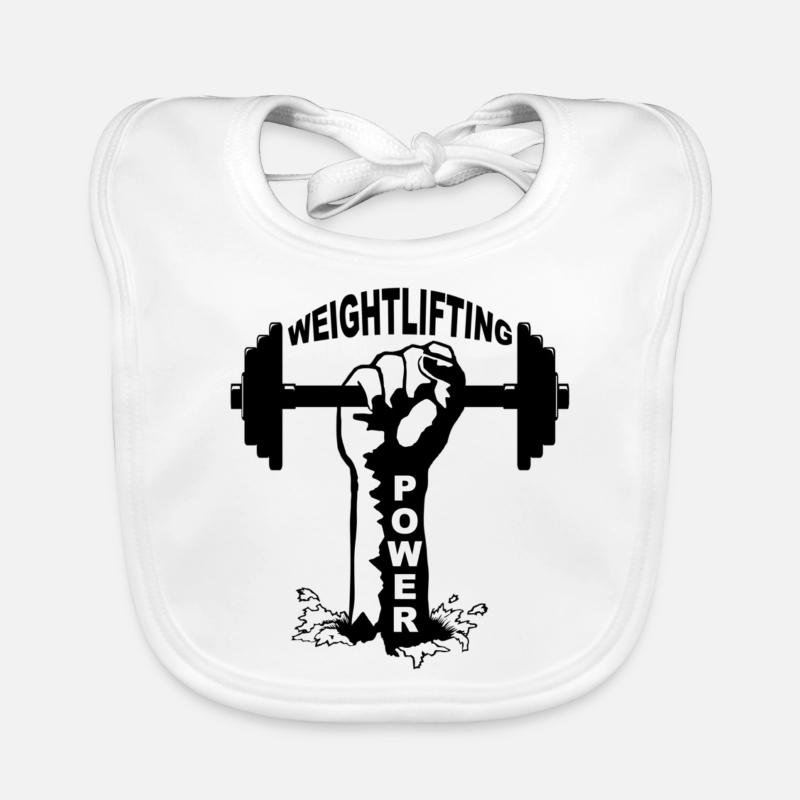 weightlifting Organic Baby Bibs
