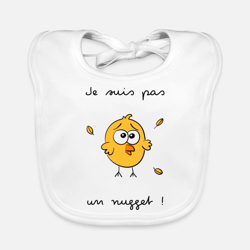 Je suis pas un nugget Bavoir bio Bébé