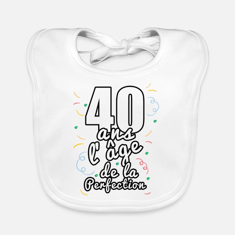 40 ans Bavoir bio Bébé