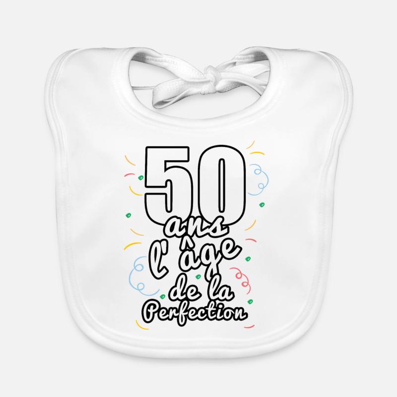 50 ans Bavoir bio Bébé