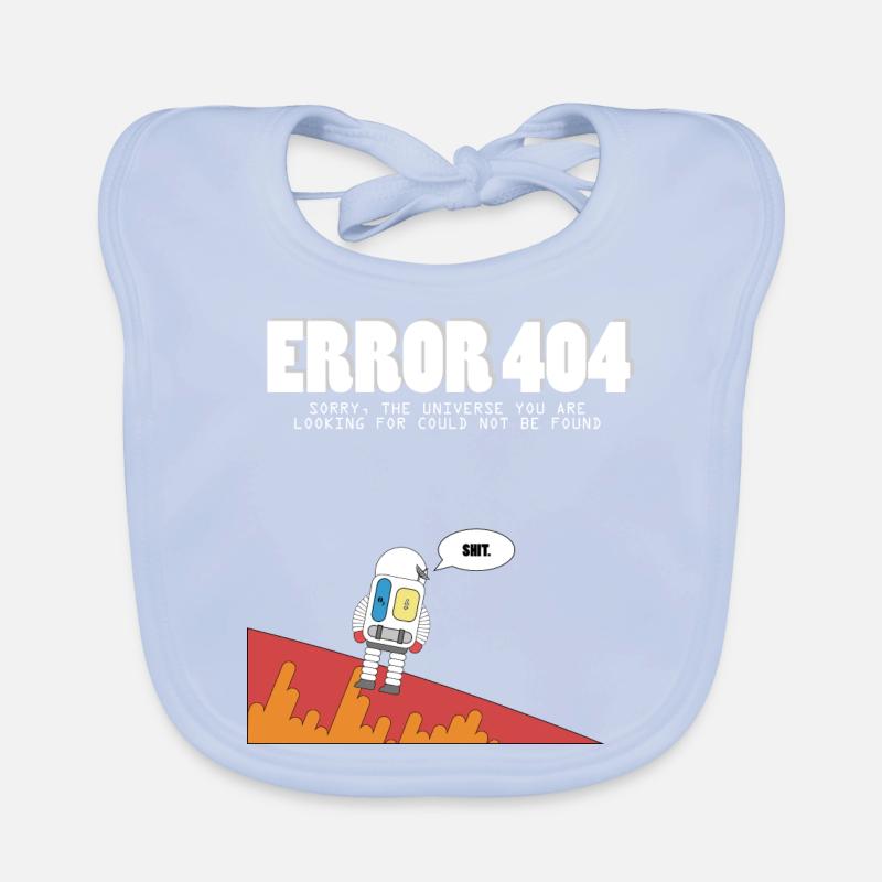 404 Astronaut Baby Bio-Lätzchen