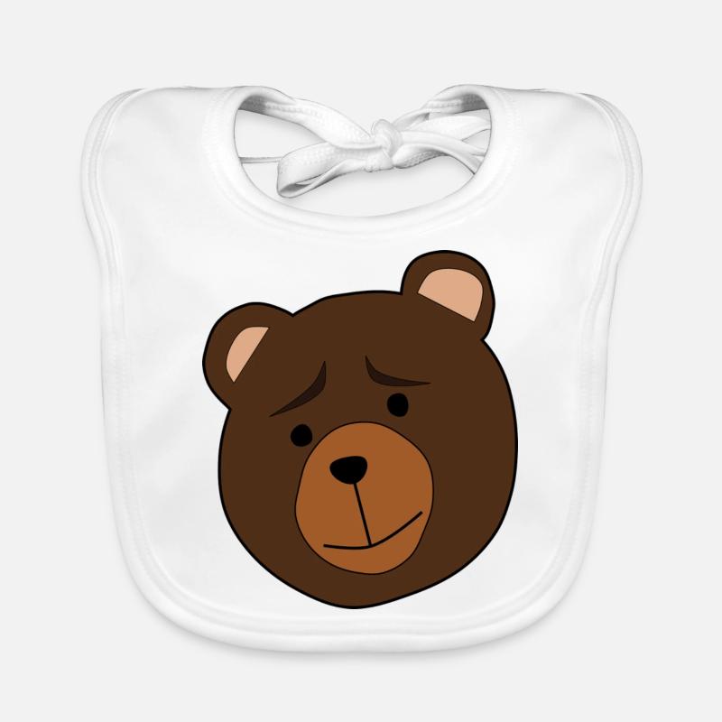 teddy bear Organic Baby Bibs