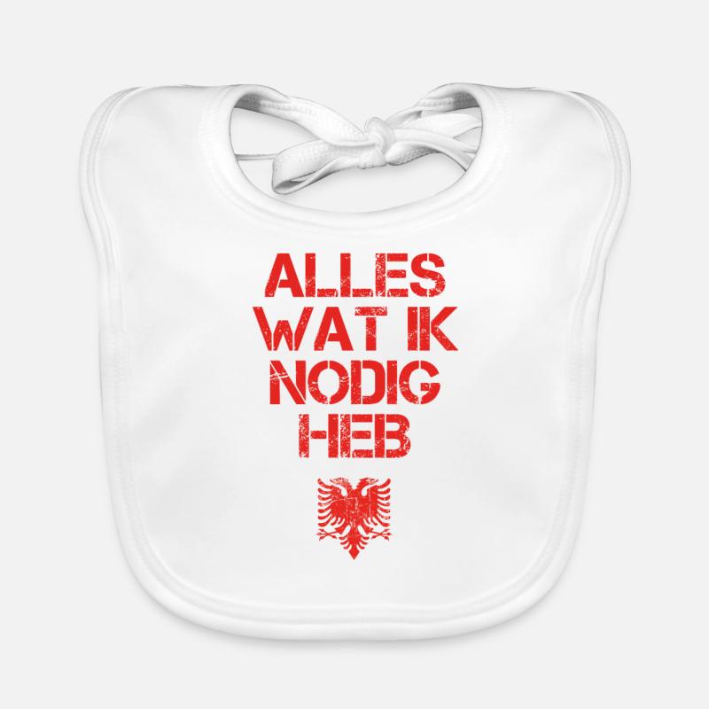 presentje wat ik nodig ALBANIEN Baby Bio-Lätzchen