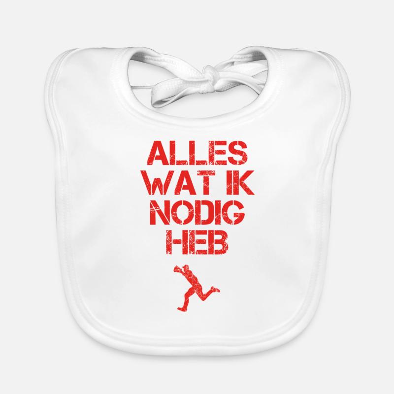 presentje wat ik nodig baseball Baby Bio-Lätzchen