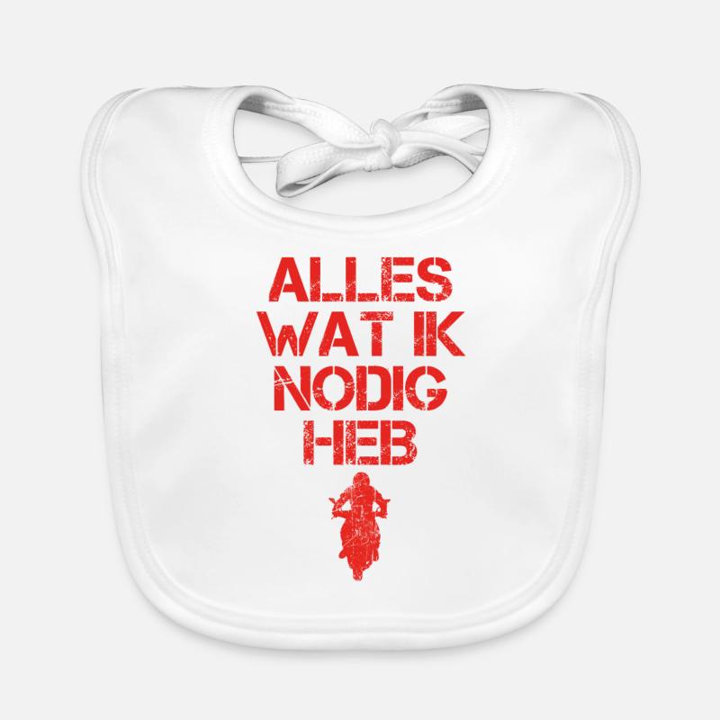 presentje wat ik nodig biker sport motorcycle Baby Bio-Lätzchen
