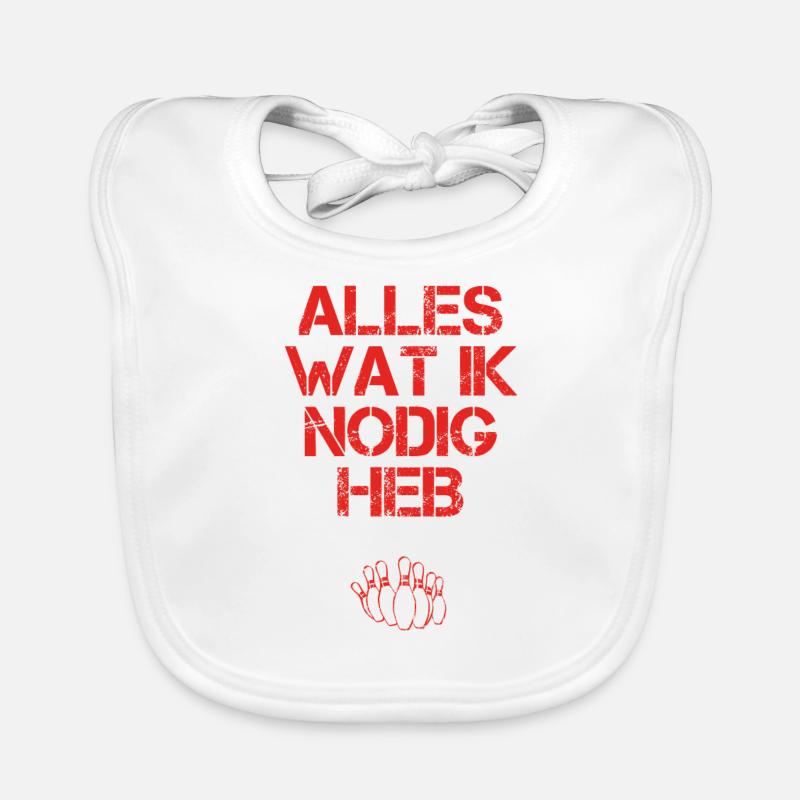 presentje wat ik nodig bowlerin Baby Bio-Lätzchen