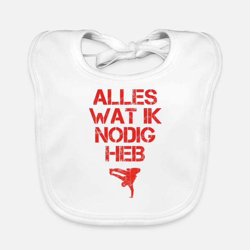 presentje wat ik nodig breakdance bboy breakin Baby Bio-Lätzchen