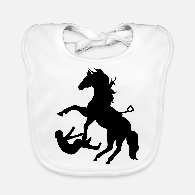 2541614 11768595 horseback riding Organic Baby Bibs