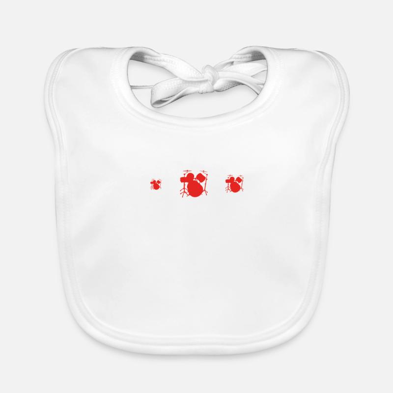 Heartbeat herz ekg evolution human DRUMMER SCHLAGZ Baby Bio-Lätzchen