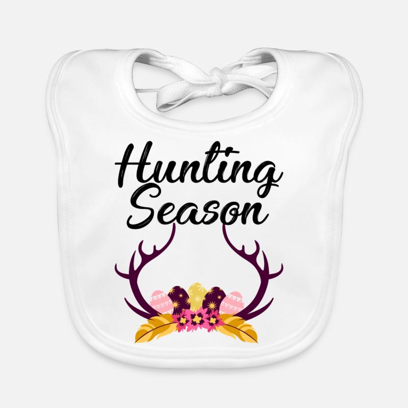 Chasse Saison Egg chasse aux œufs de chasse Bavoir bio Bébé