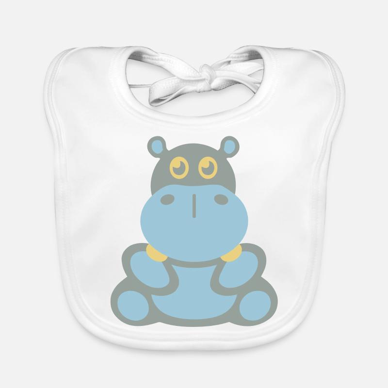 Hippopotame (hippopotame) Bavoir bio Bébé