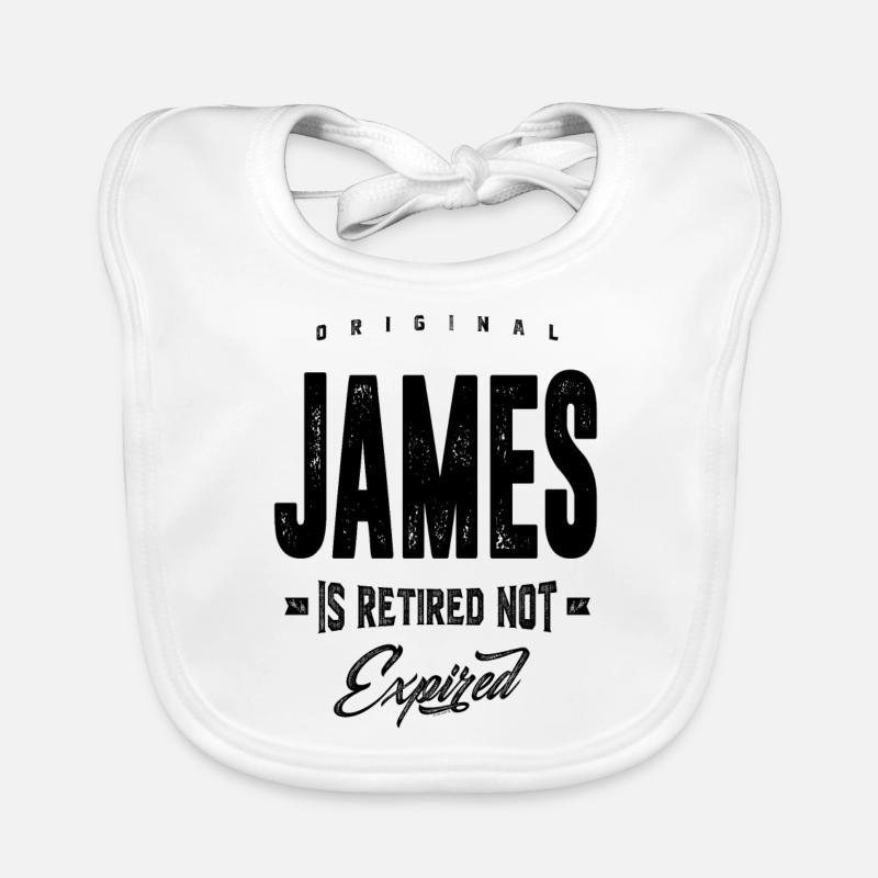 James - Bavoir bio Bébé - blanc