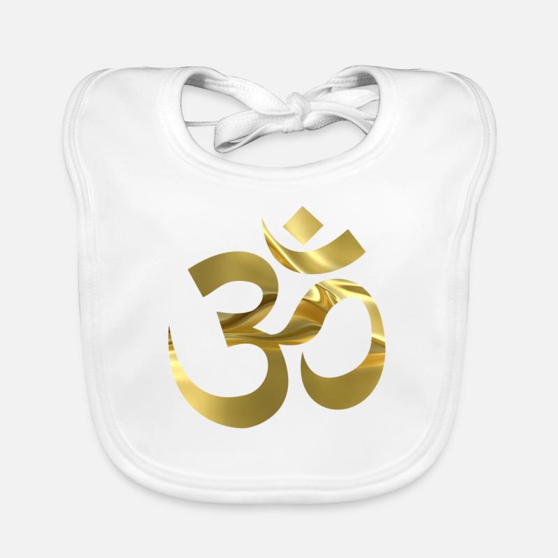 OM - Bavoir bio Bébé - blanc