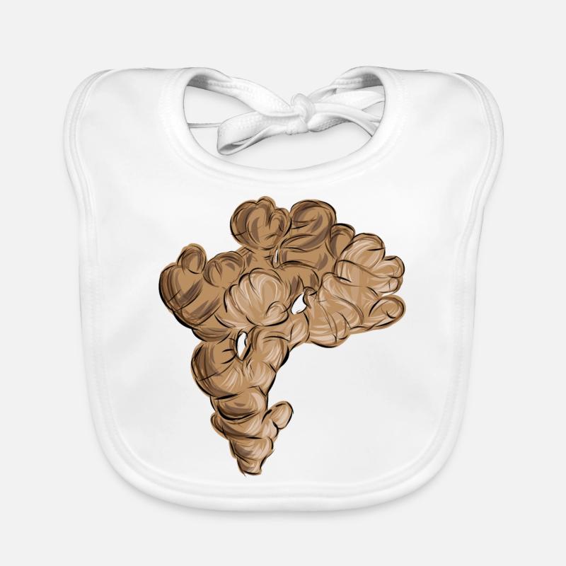 Ingwer, Gemüse, Essen, Kochen, Ingwer-Wurzel Baby Bio-Lätzchen