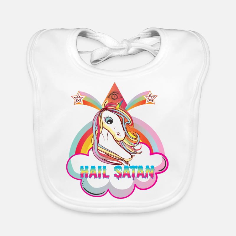 HAIL SATAN! Bavoir bio Bébé