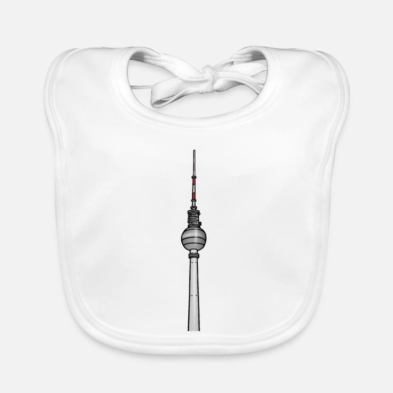 Berlin Television Tower c Organic Baby Bibs