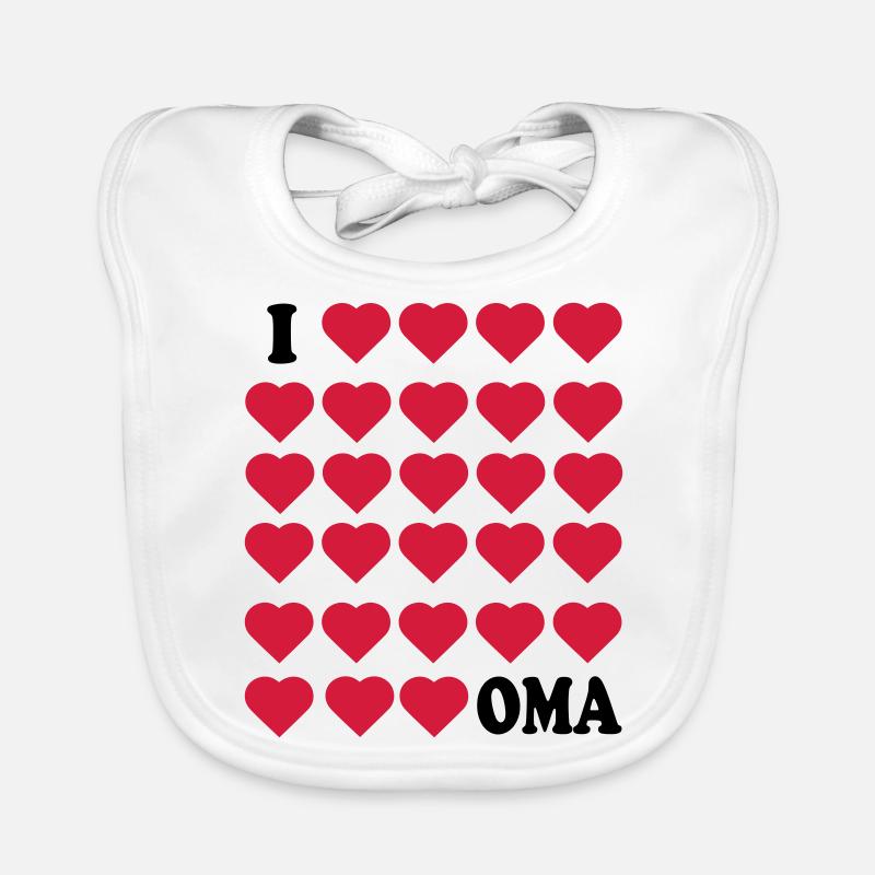I love grandma Organic Baby Bibs