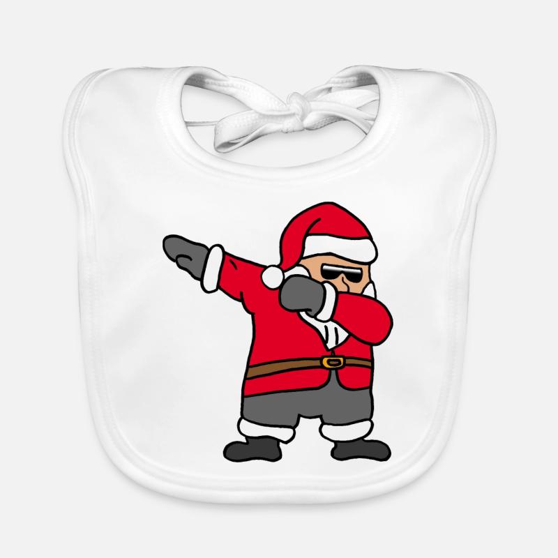 Weihnachtsmann Dab, Rap, Weihnachten, Christmas Baby Bio-Lätzchen