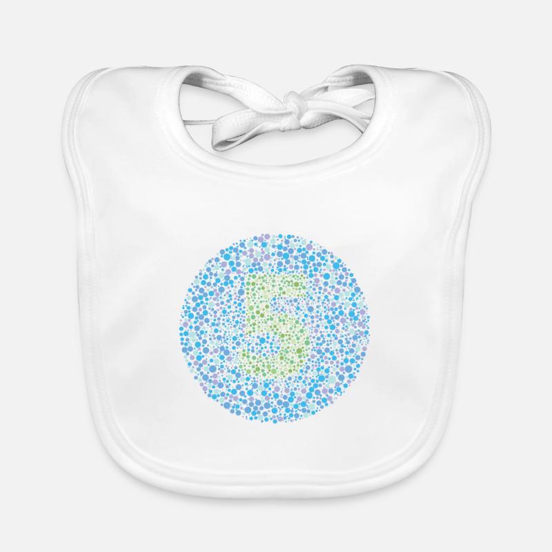 Cercle d’essai d’Ishihara numéro 5 Bavoir bio Bébé