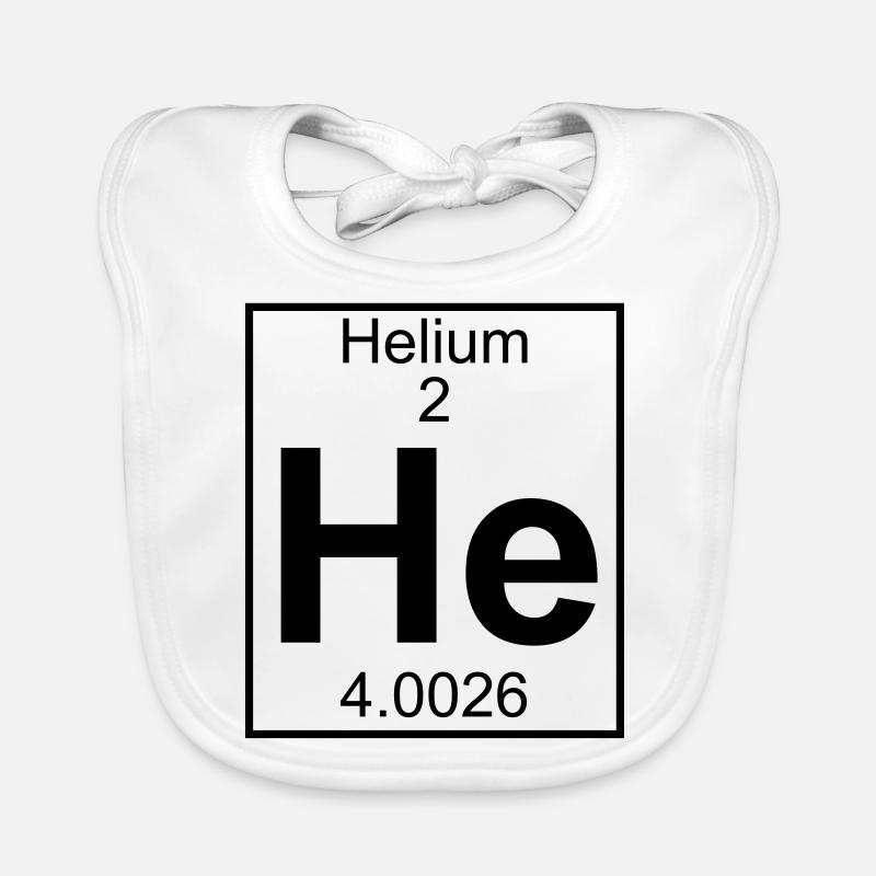 Helium (He) (element 2) Organic Baby Bibs