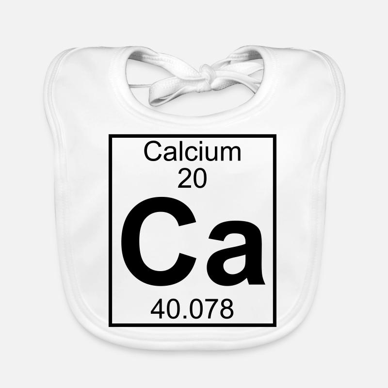 Periodic table element 20 - Ca (calcium) - BIG Bavoir bio Bébé