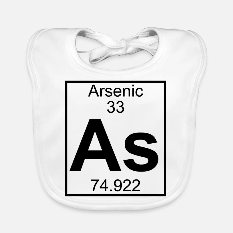 Periodic table element 33 - As (arsenic) - BIG Bavoir bio Bébé