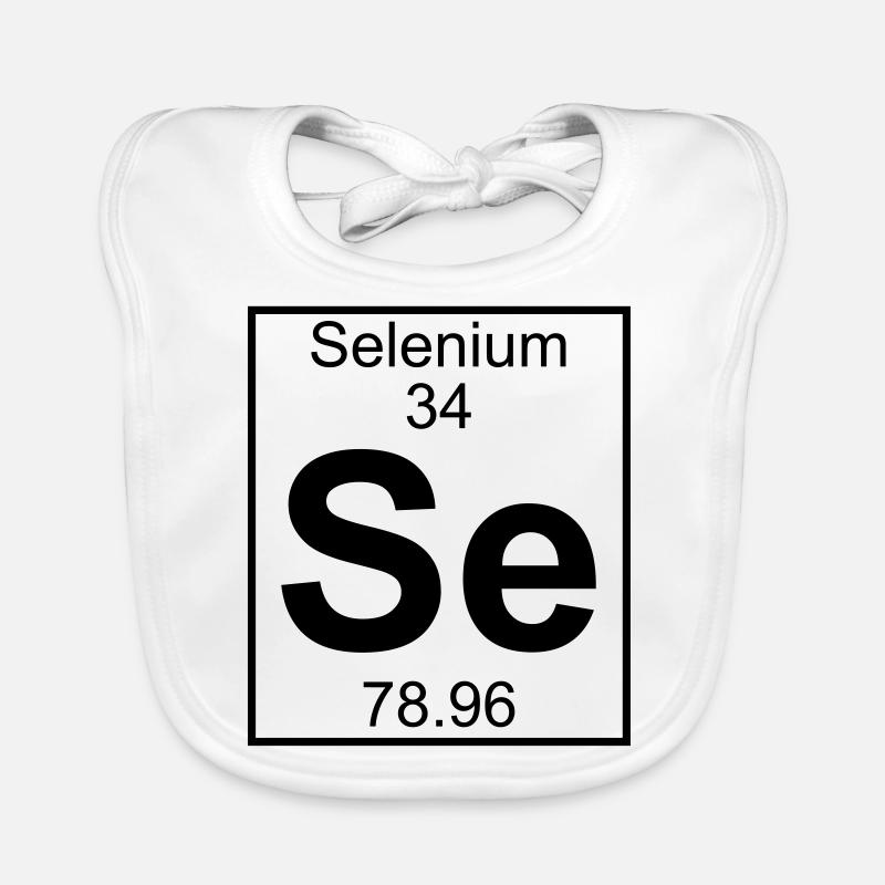 Periodic table element 34 - Se (selenium) - BIG Bavoir bio Bébé