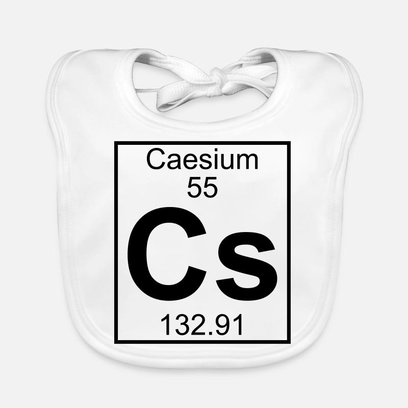 Caesium (Cs) (element 55) Organic Baby Bibs