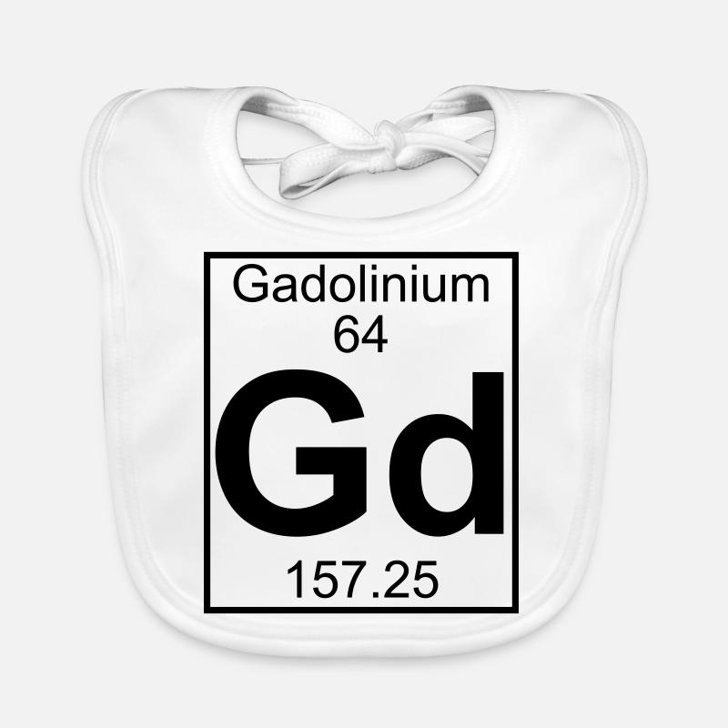 Gadolinium (Gd) (element 64) Organic Baby Bibs