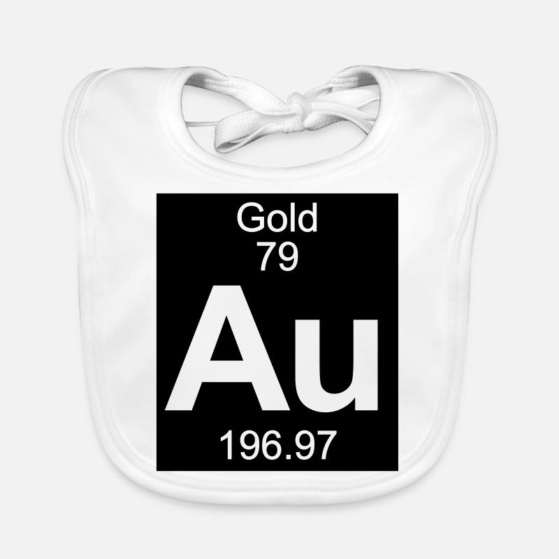 Gold (Au) (element 79) Organic Baby Bibs