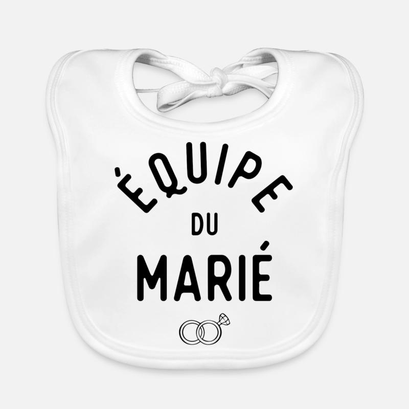 équipe du marié evg Bavoir bio Bébé